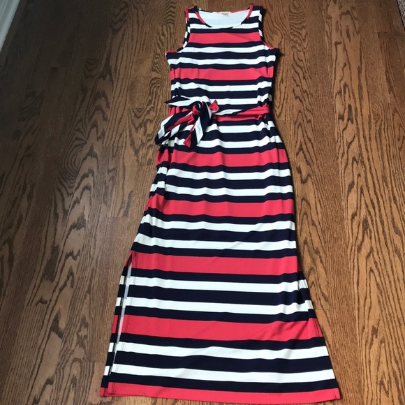 red white and blue maxi dress